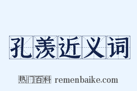 孔羡近义词是什么意思的图片